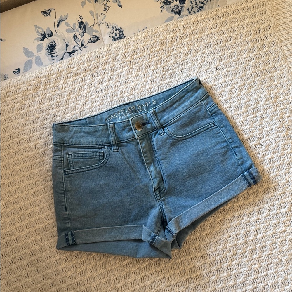 American Eagle Outfitters Light Blue Jean Shorts